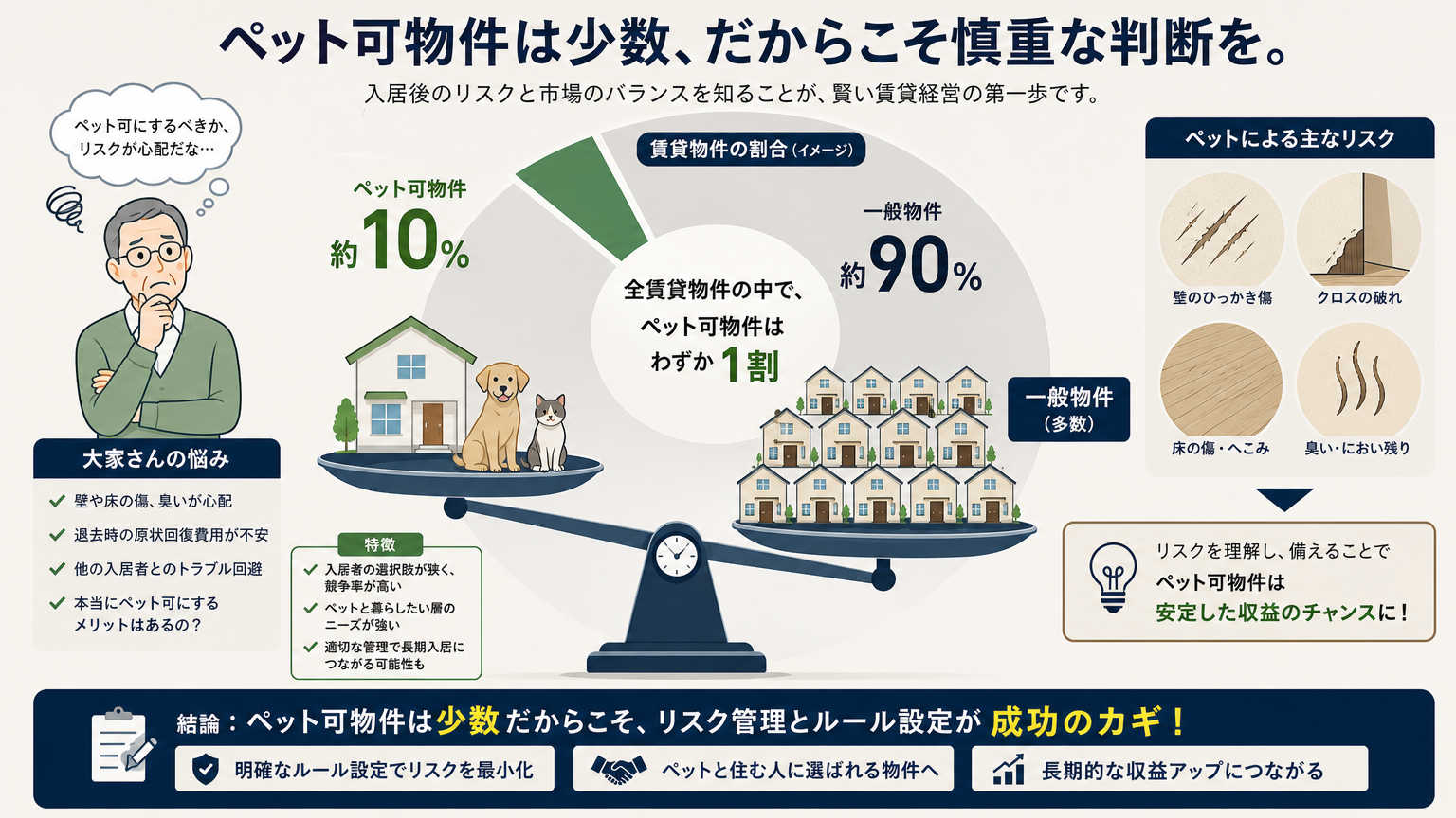 ペット可物件が見つかりにくい理由